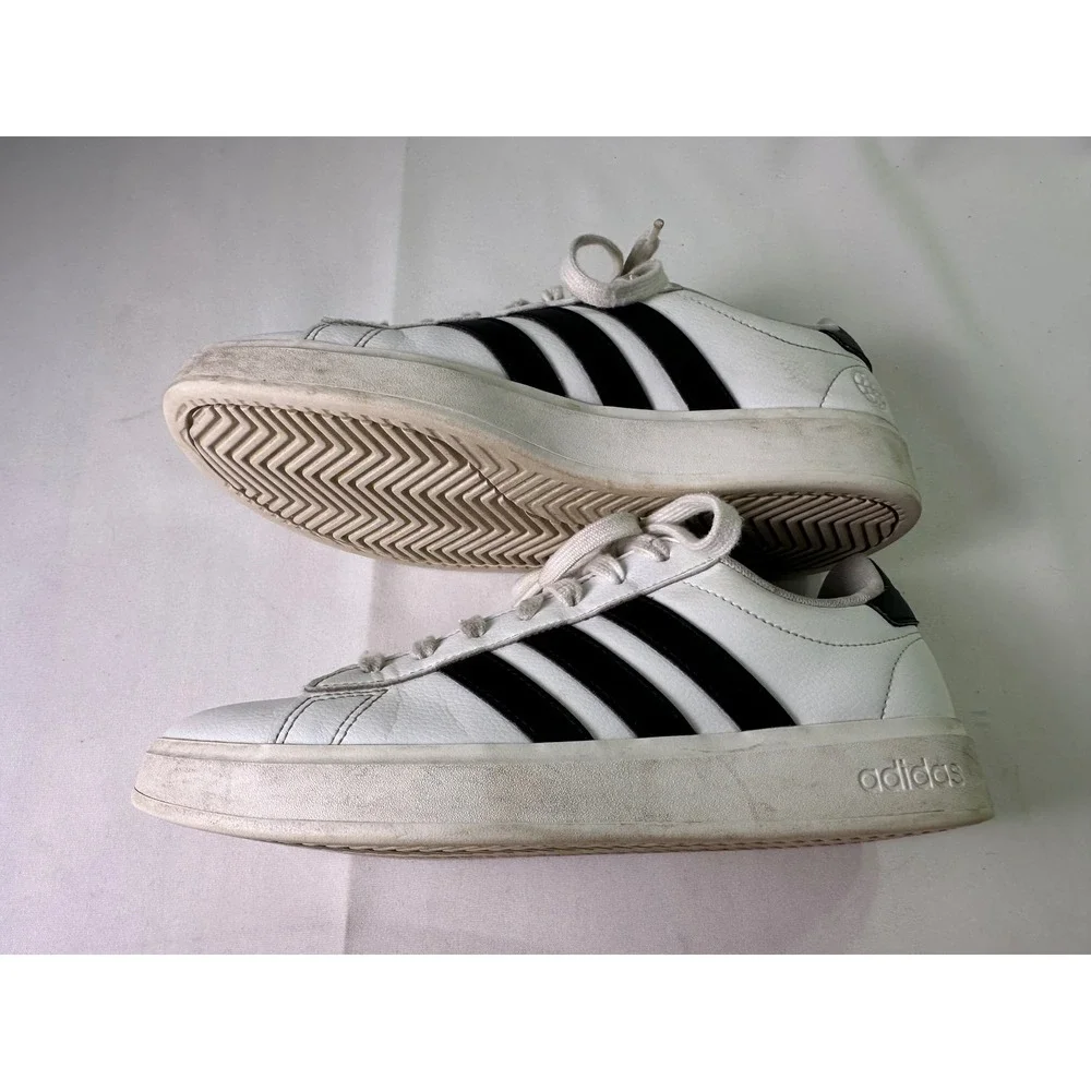 Adidas Grand Court TD Lifestyle Sneakers White Black Size‎ 8 Womens Casual Shoes